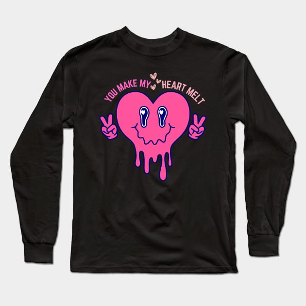 You Make My Heart Melt Long Sleeve T-Shirt by Perfect Spot